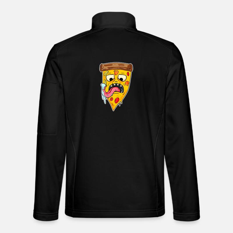 Monstre de pizza - Veste en tissu softshell Unisexe - noir