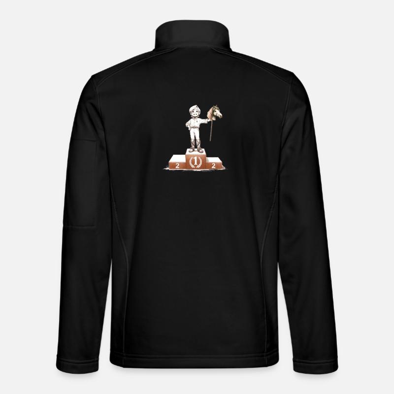 Hobby Horsing Siegerpodest - Unisex Softshelljacke - Schwarz