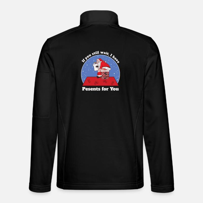 Lustige Weihnachtsmann - Unisex Softshelljacke - Schwarz