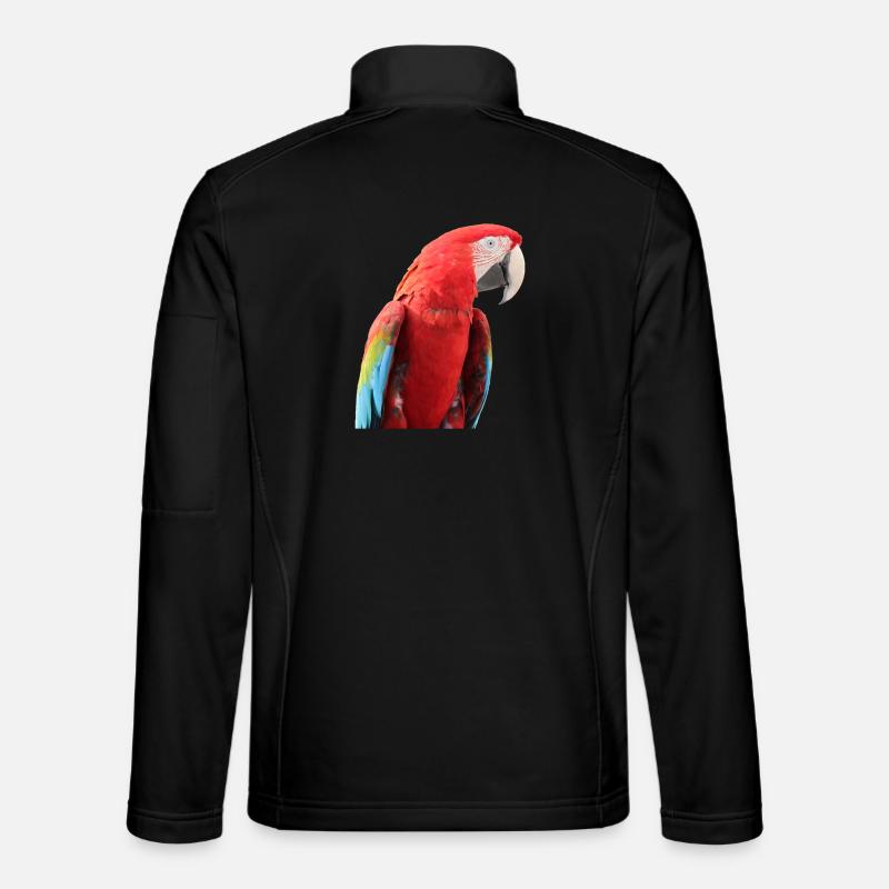 Papageien Vogel T-shirt Geschenk - Unisex Softshelljacke - Schwarz