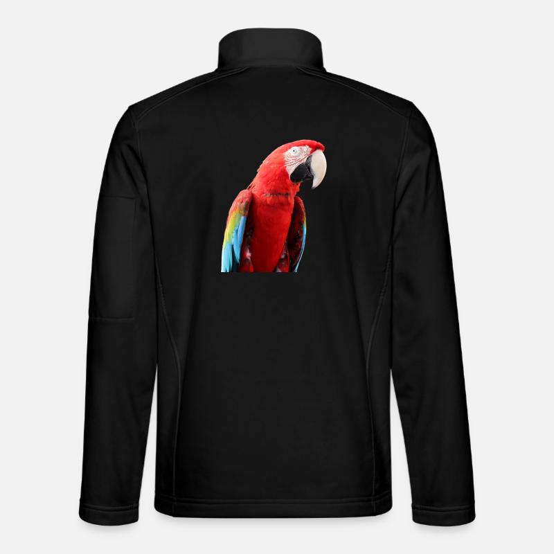 Pappagalli uccello t-shirt regalo - Giacca softshell unisex - nero