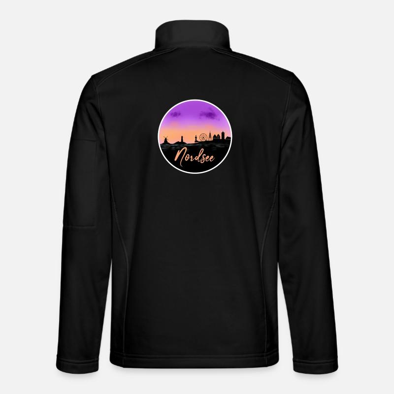 Nordsee Fineline Skyline - Unisex Softshelljacke - Schwarz