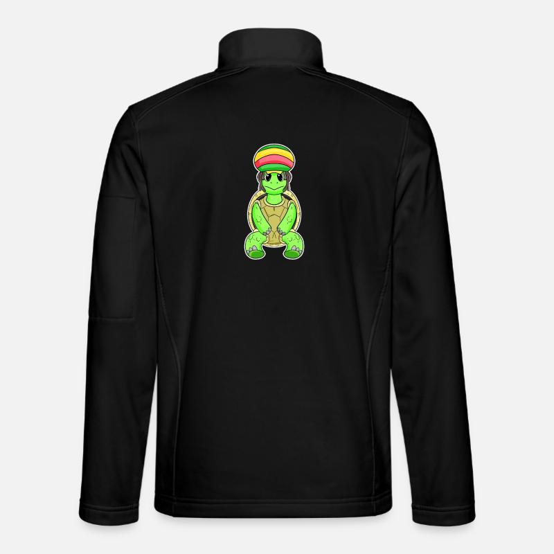 Rasta Turtle - Unisex Softshell Jacket - black