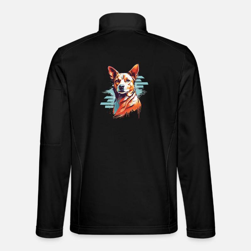 Dogs Head - Unisex Softshell Jacket - black