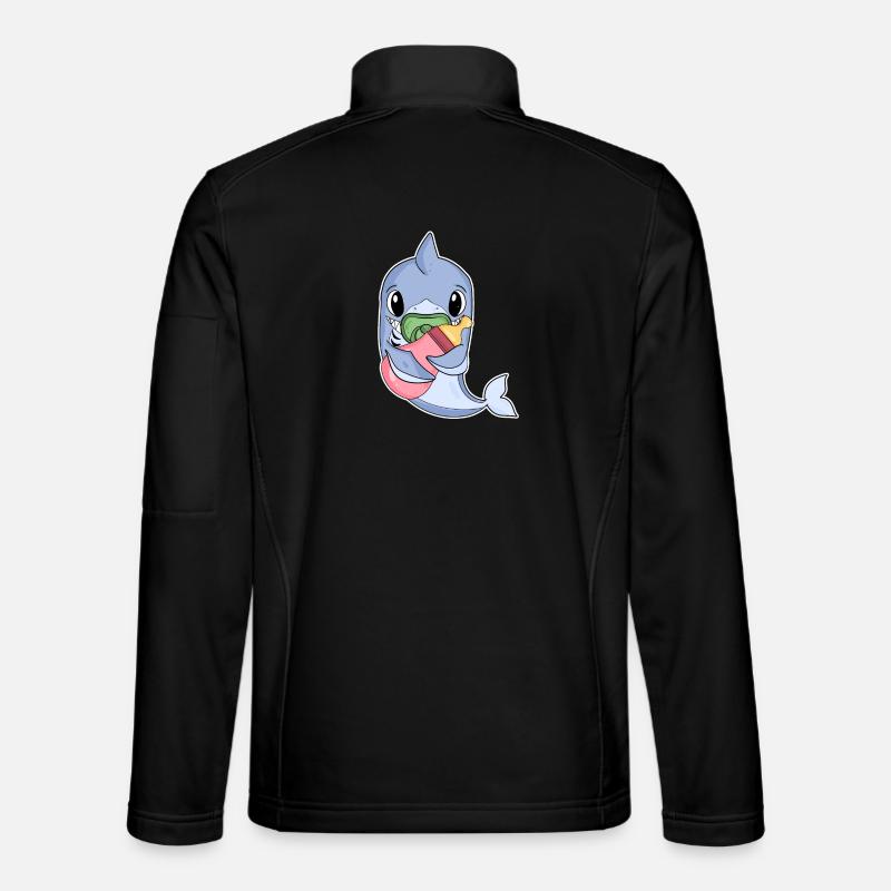 Baby Delfin - Unisex Softshelljacke - Schwarz