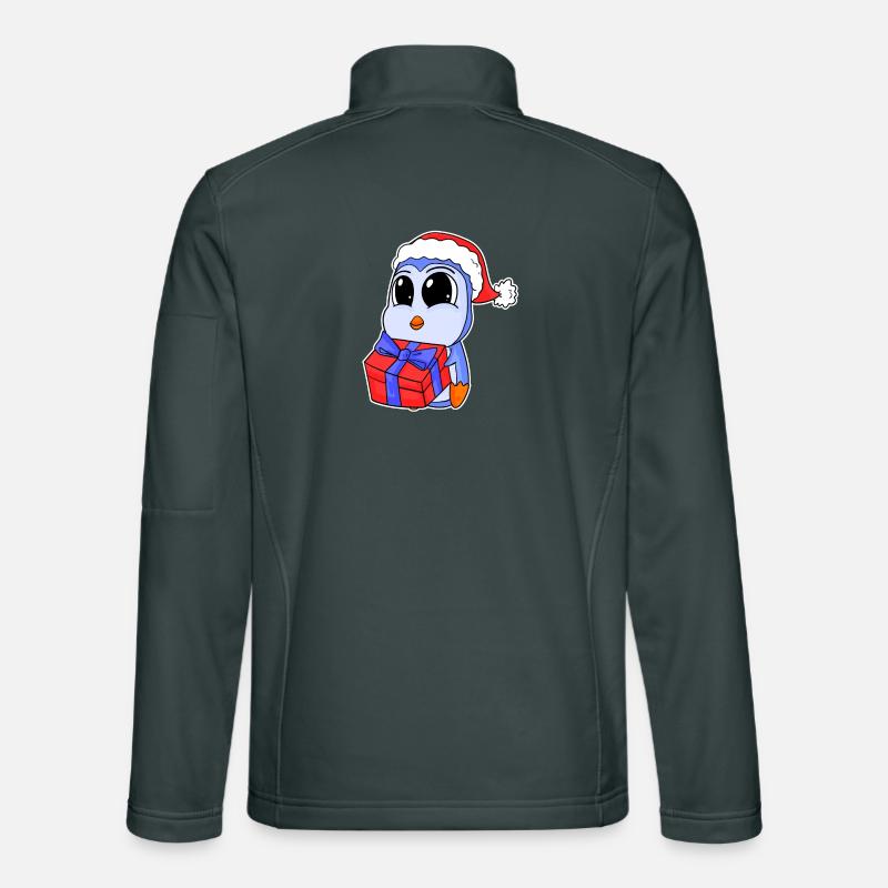Bébé pingouin Noël Veste en tissu softshell Unisexe