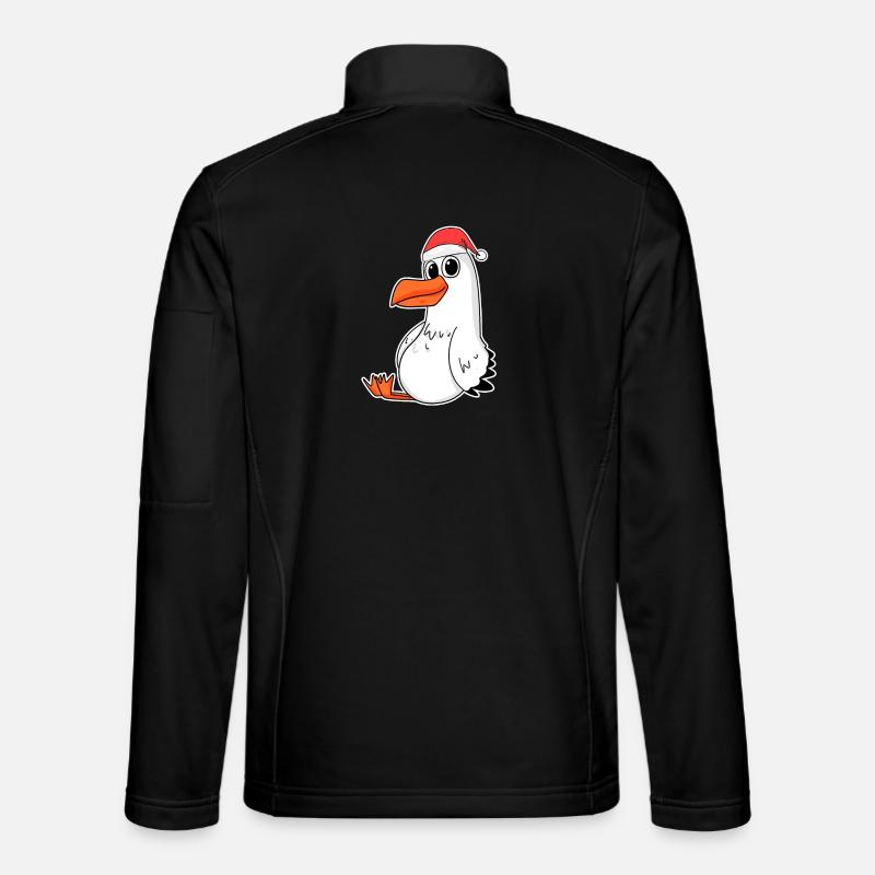 Seagull Christmas - Unisex Softshell Jacket - black