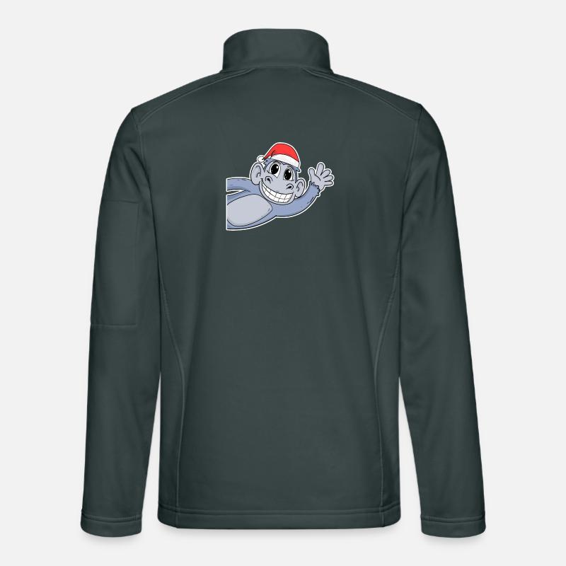 Affe Weihnachten Unisex Softshelljacke