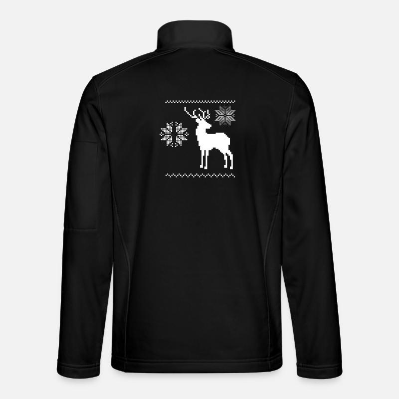 Rentier - Unisex Softshelljacke - Schwarz