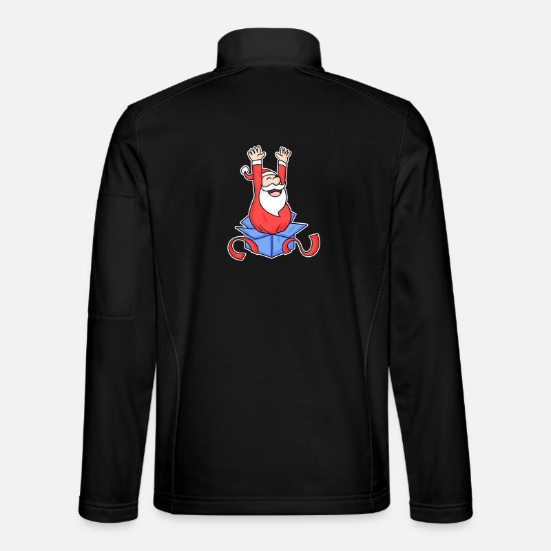 Santa Claus Surprise - Unisex Softshell Jacket - black