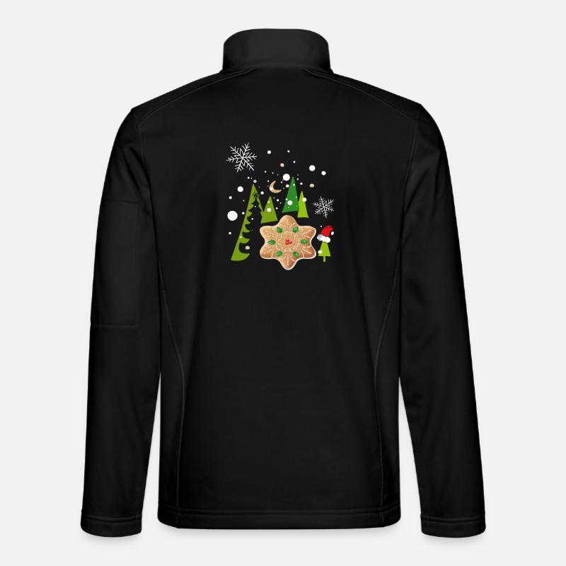 Advent, gingerbread, biscuits - Unisex Softshell Jacket - black