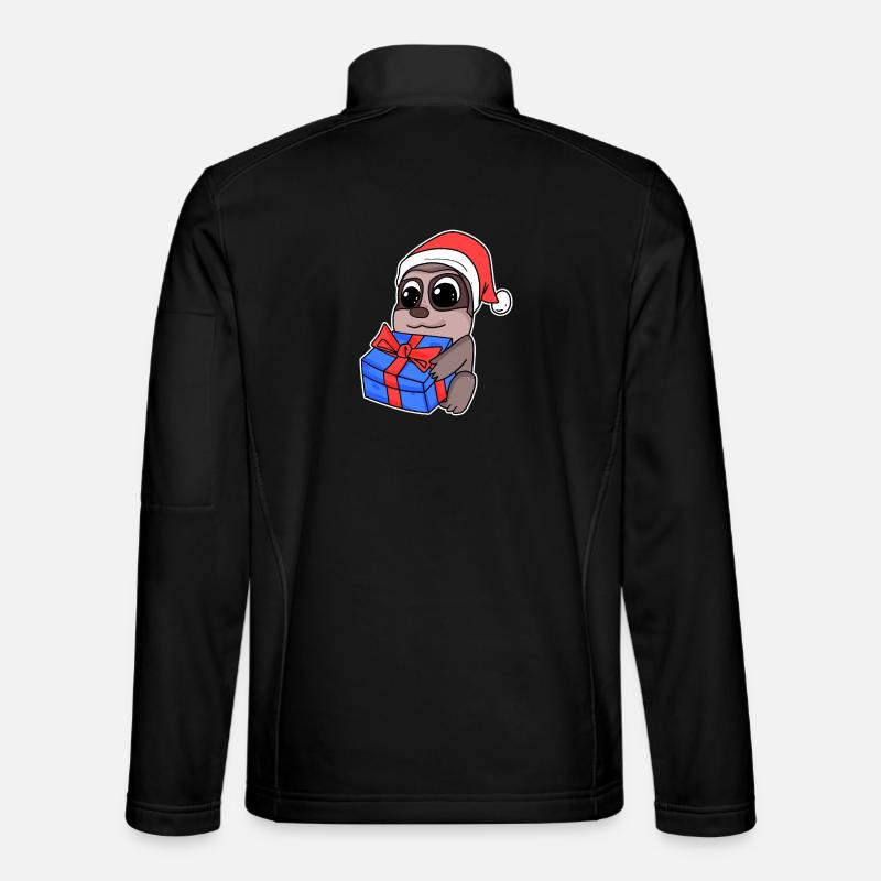 Sloth Christmas - Unisex Softshell Jacket - black
