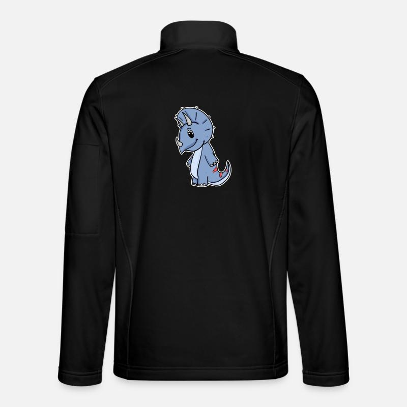 Dinosaur Dino - Unisex Softshell Jacket - black