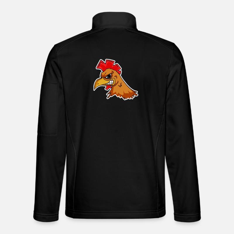 Chicken Head - Unisex Softshell Jacket - black