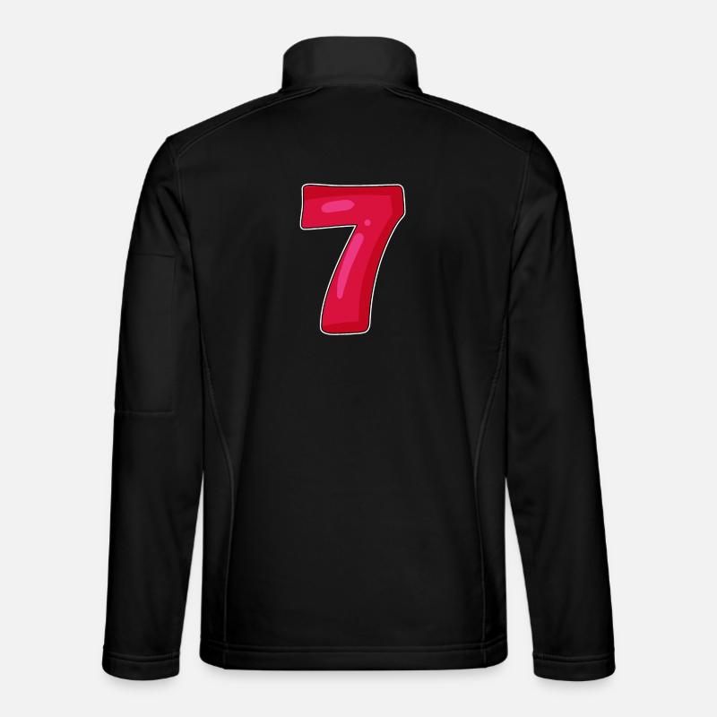 7 red - Unisex Softshell Jacket - black