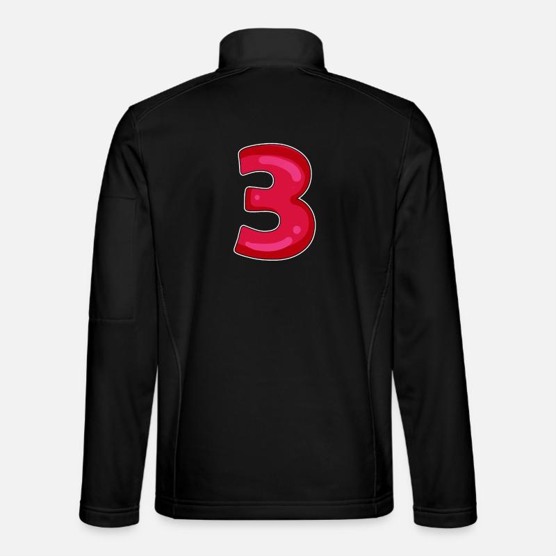 3 - Drei - Unisex Softshelljacke - Schwarz