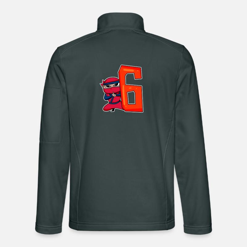 6 ans garçon ninja - 6e anniversaire - j’ai 6 ans Veste en tissu softshell Unisexe