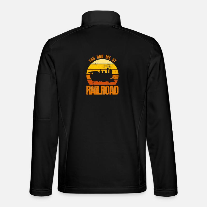 Funny railway worker quote Unisex Softshell Jacket