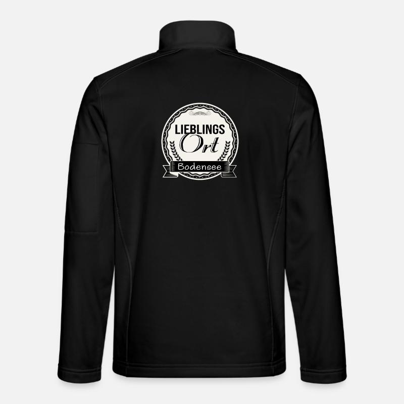 Lieblingsort Bodensee - Unisex Softshelljacke - Schwarz