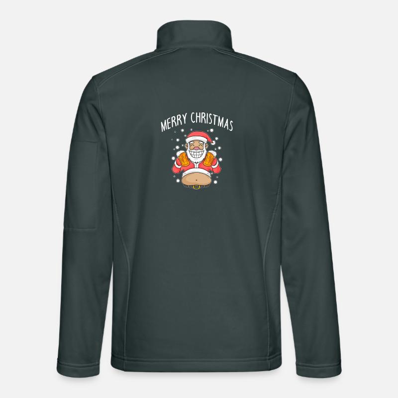 Weihnachtsmann Weihnachten Bier Unisex Softshelljacke