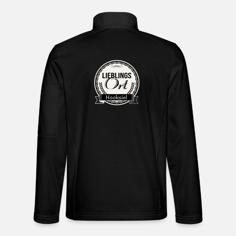 Lieblingsort Hooksiel - Unisex Softshelljacke - Schwarz