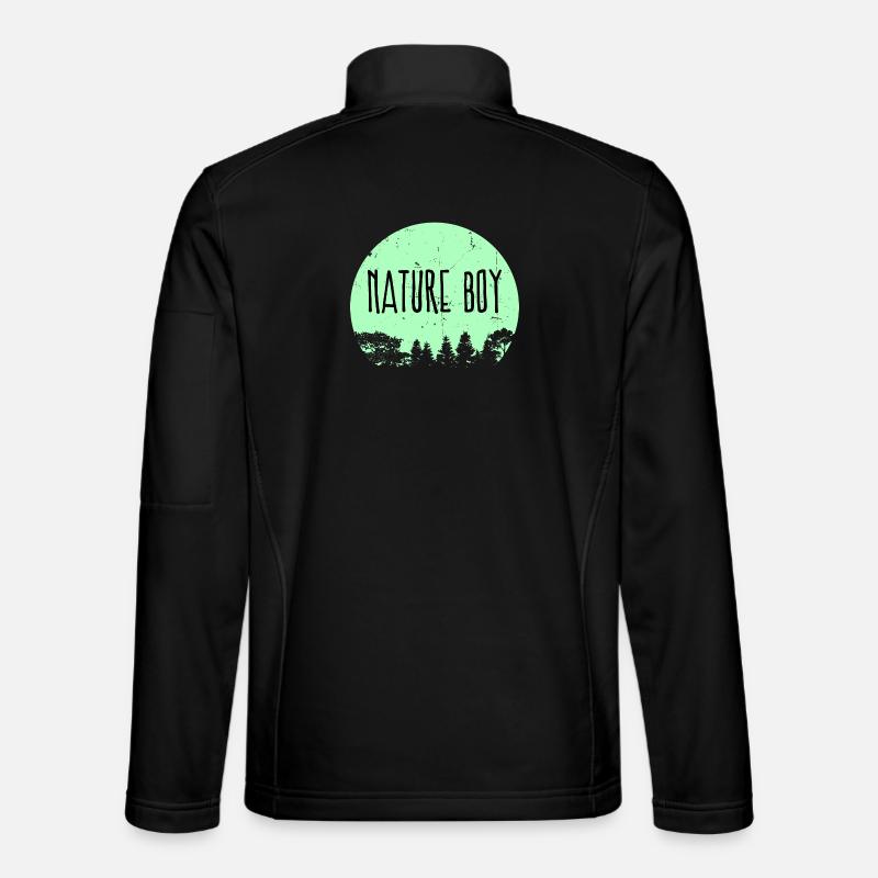 Campingplatz Natur Statement Wanderer Camping - Unisex Softshelljacke - Schwarz