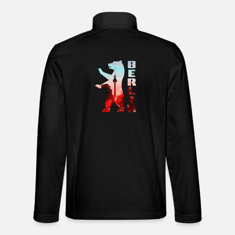 Ours de Berlin Veste en tissu softshell Unisexe