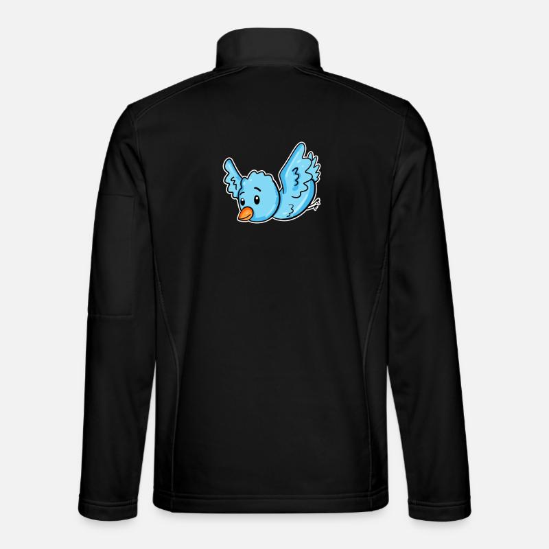 Ein blauer Vogel Unisex Softshelljacke