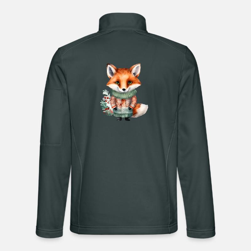 Winterfuchs im Pullover Unisex Softshelljacke