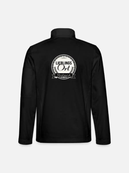 Lieblingsort Stralsund - Unisex Softshelljacke - Schwarz