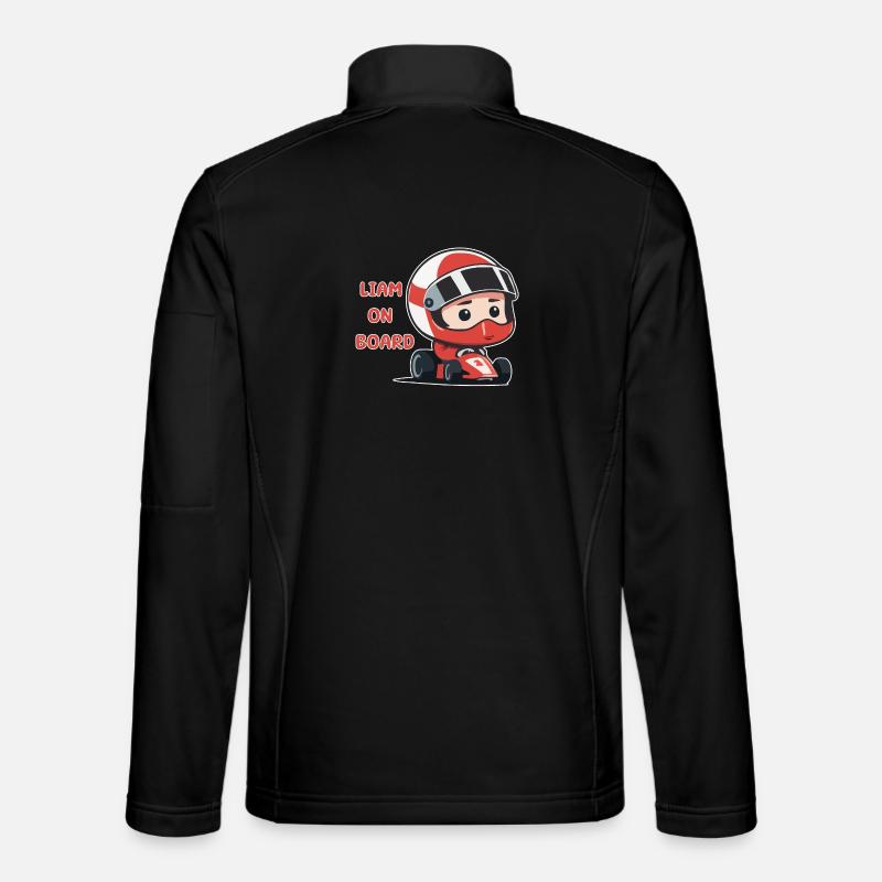 Liam on board - Unisex Softshelljacke - Schwarz