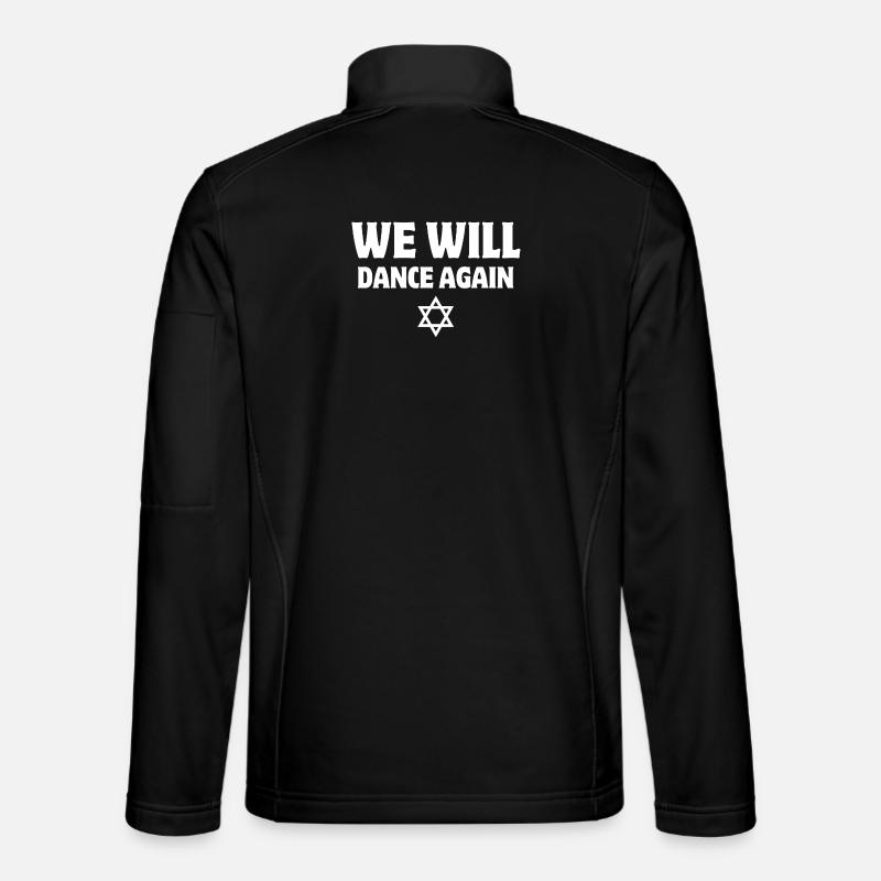 Israël, we will dance again - Veste en tissu softshell Unisexe - noir