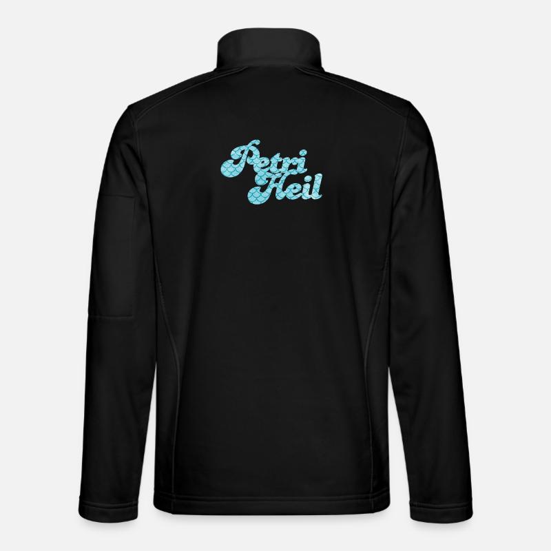 Petri Heil Angler Hobby Fish Scale Pattern Unisex Softshell Jacket