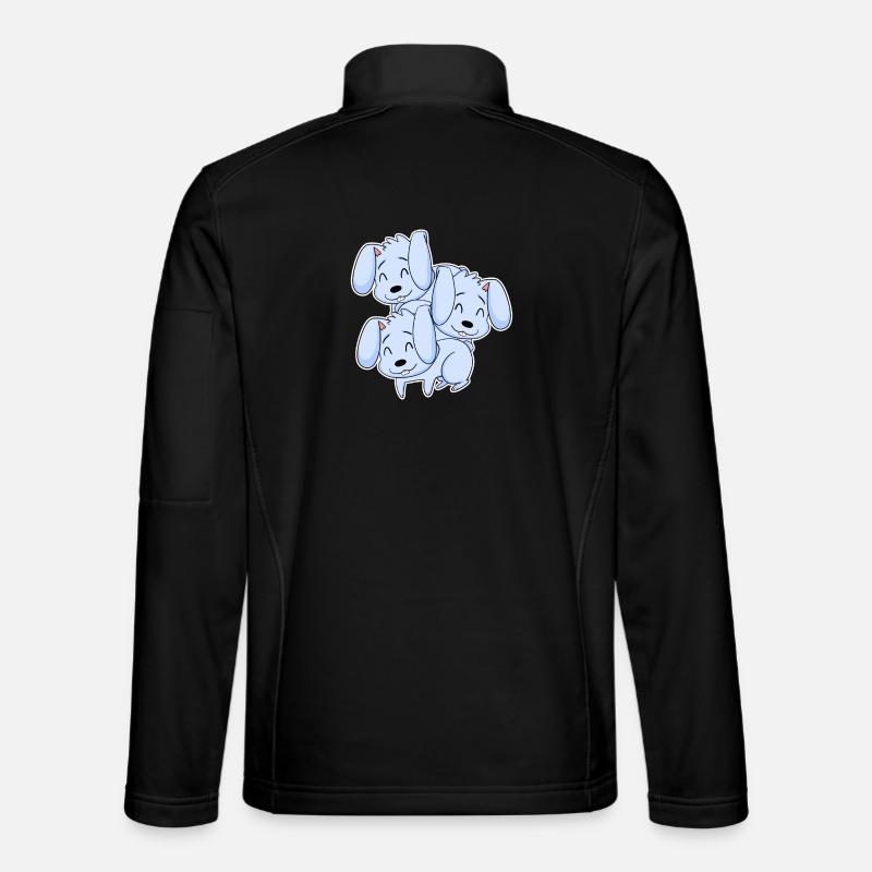 Bunny Motif - Unisex Softshell Jacket - black