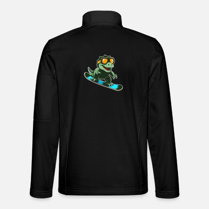 T-Rex Snowboarding - Unisex Softshell Jacket - black