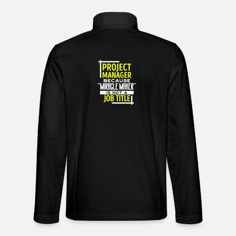 Projektmanager Statement Job Manager Karriere - Unisex Softshelljacke - Schwarz