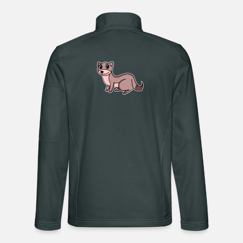 Weasel Motif Unisex Softshell Jacket