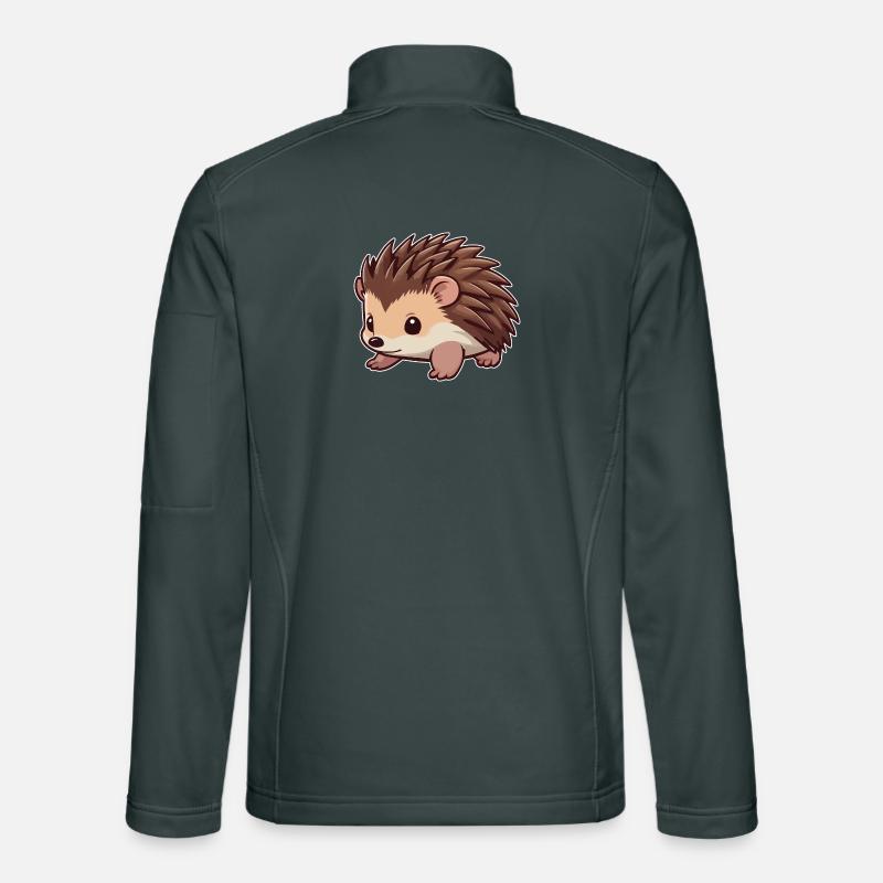 Mignon animal hérisson Veste en tissu softshell Unisexe