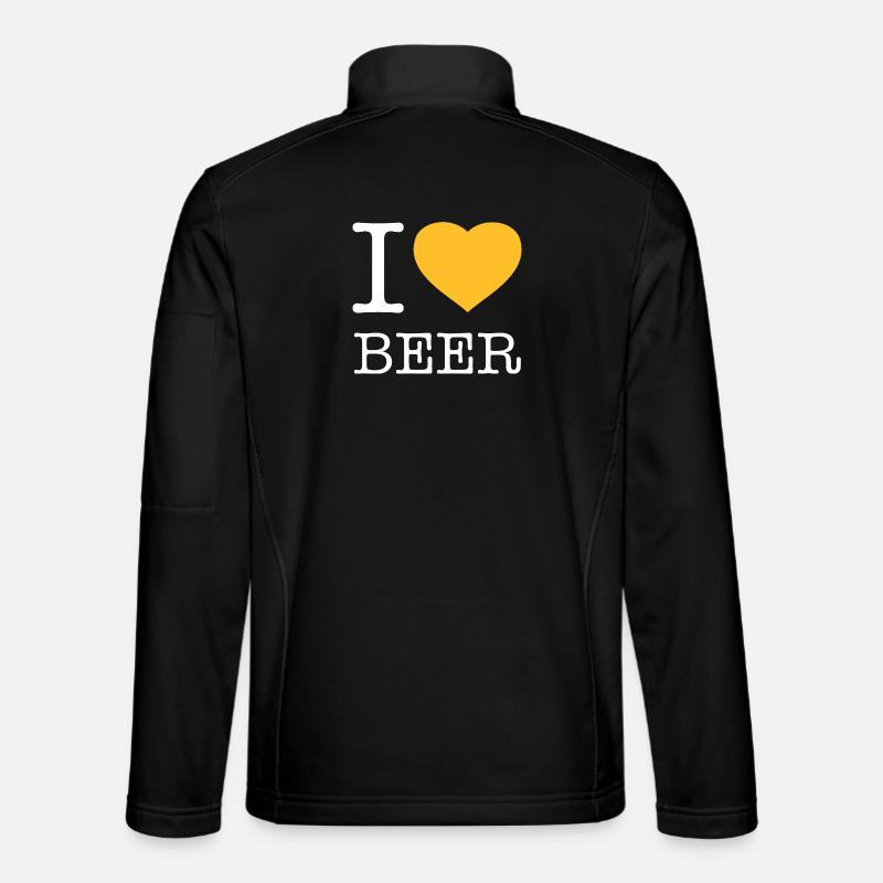 J’AIME LA BIÈRE Bier - Veste en tissu softshell Unisexe - noir