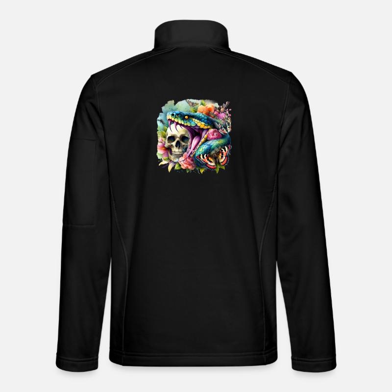 Snake Skull - Unisex Softshell Jacket - black
