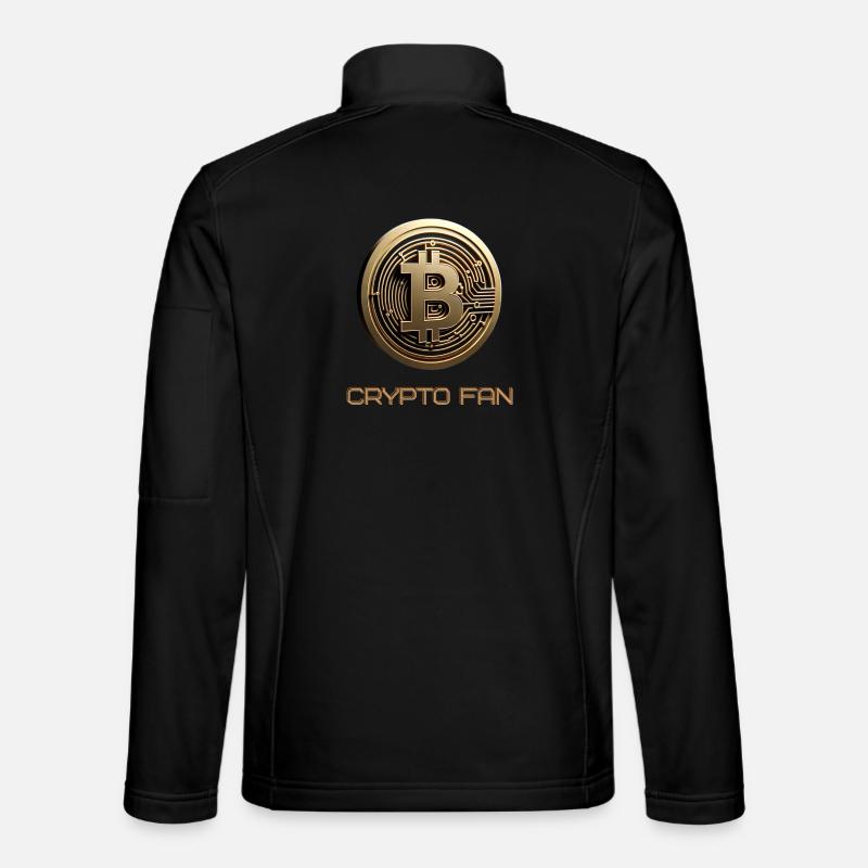 Bitcoin 3D Kryptowährung Unisex Softshelljacke