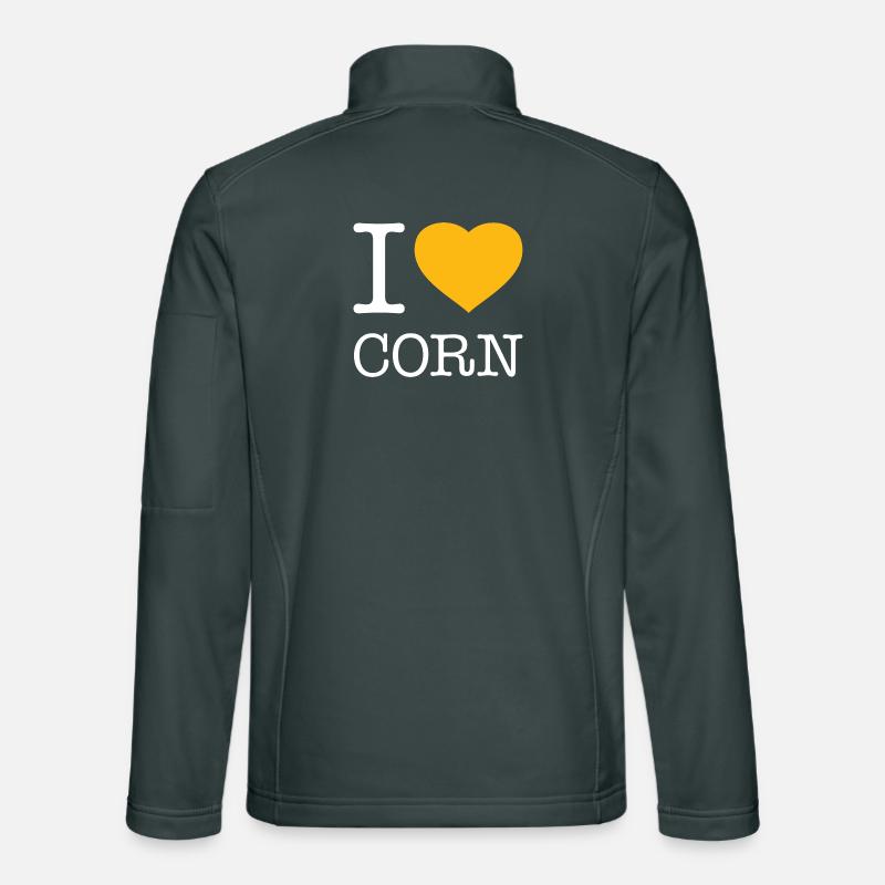 I LOVE CORN Mais Unisex Softshelljacke