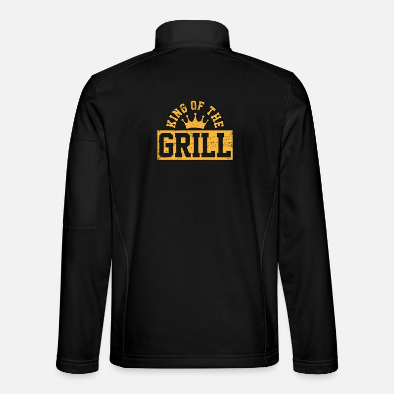 Grillen BBQ - Unisex Softshelljacke - Schwarz