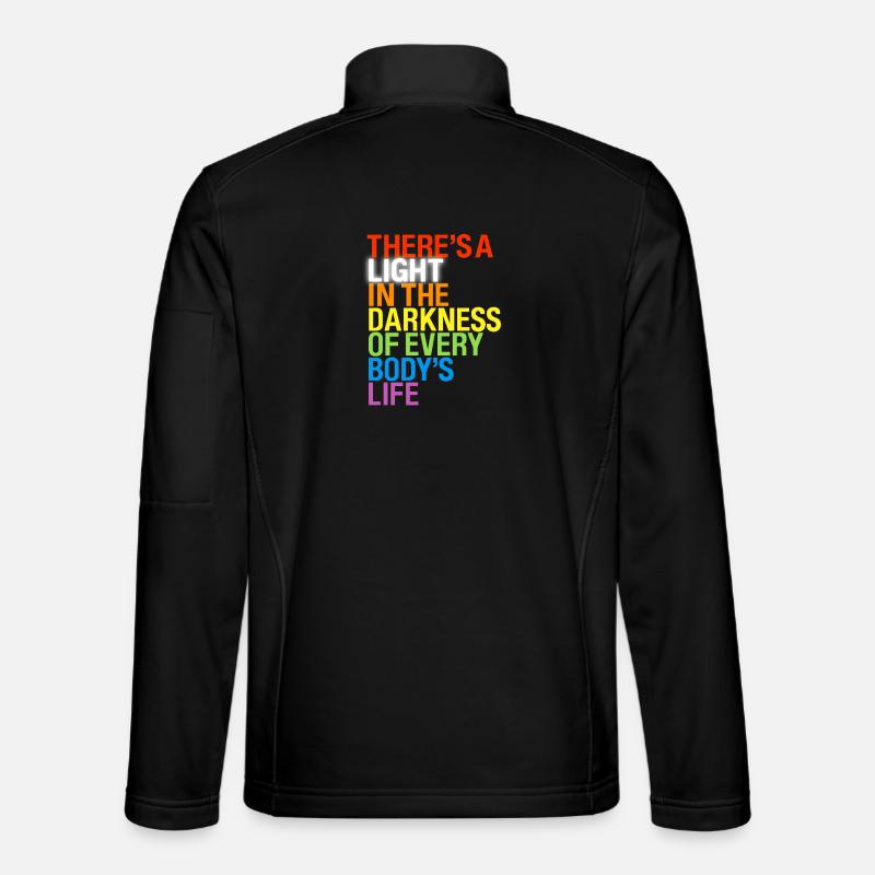 Il y a une lumière / Es gibt ein Licht à Dunkeln Veste en tissu softshell Unisexe