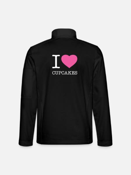 J’ADORE LES CUPCAKES - Veste en tissu softshell Unisexe - noir - Dos