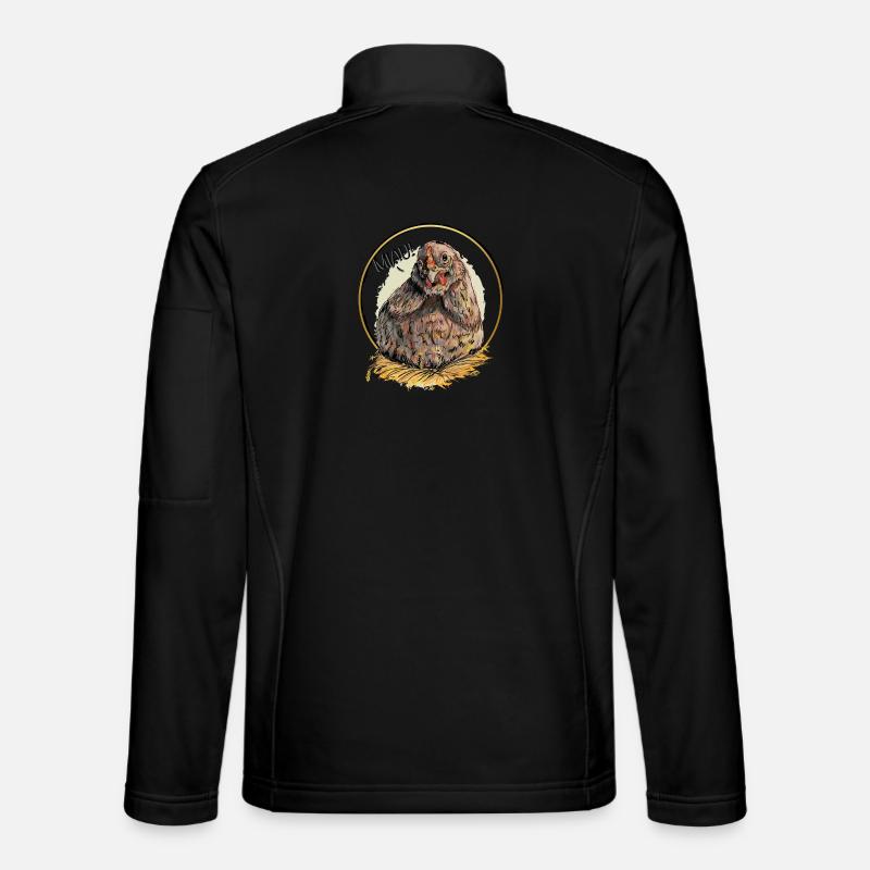 Miaulement du poulet de Pâques - Veste en tissu softshell Unisexe - noir