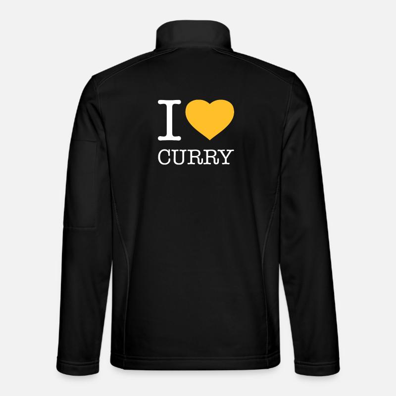 I LOVE CURRY - Unisex Softshell Jacket - black