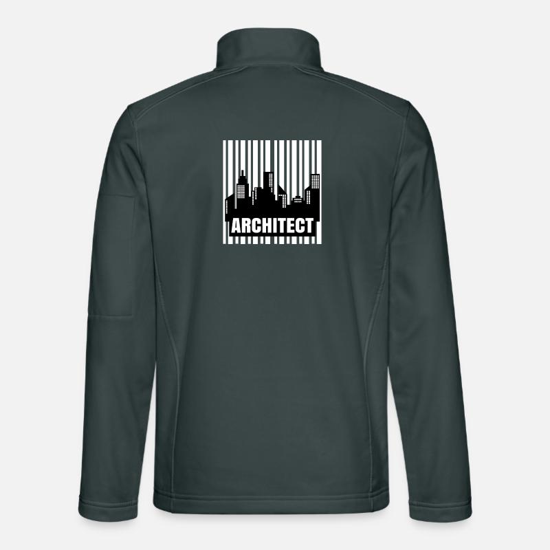 Job: Architect, Work, Supervisor, Success, Career Unisex Softshell Jacket