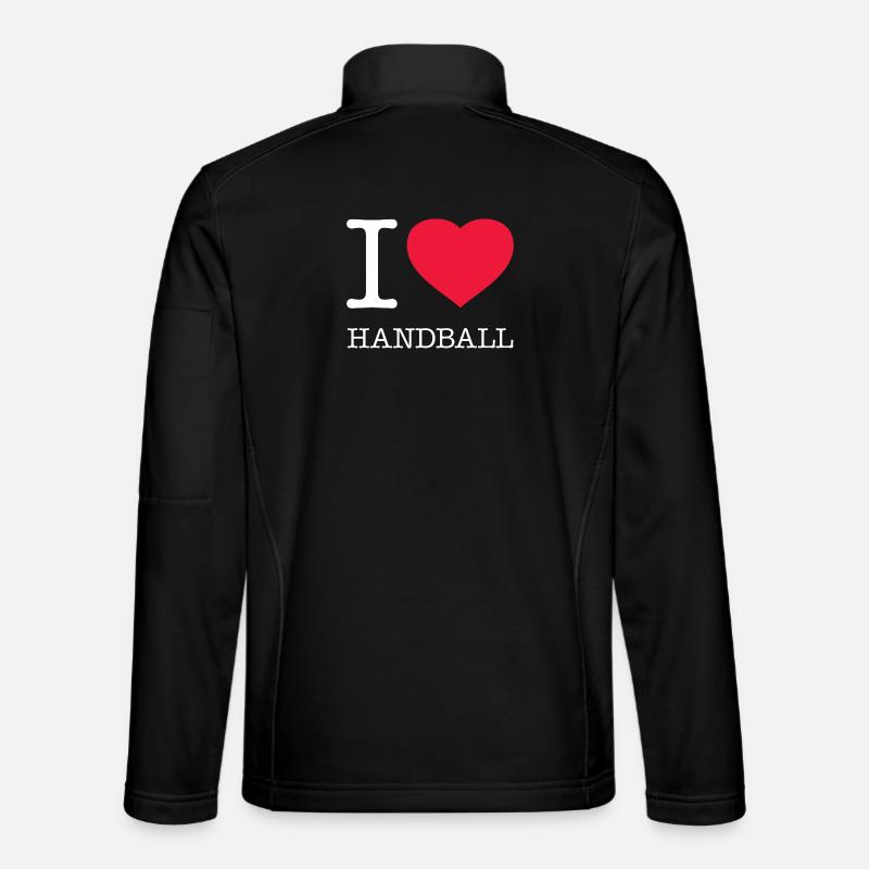 I LOVE HANDBALL - Unisex Softshell Jacket - black