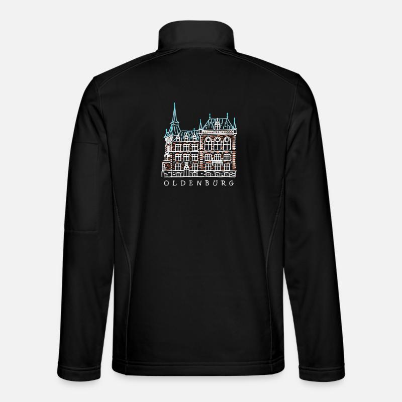 Oldenburg, Old Town, Germany Drawing Unisex Softshell Jacket